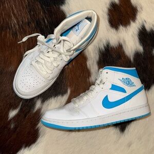 Jordan 1 Mid Blue/White